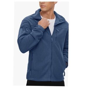 FULL Zip Fleece Hiking Hunting Coat with Multi Pockets